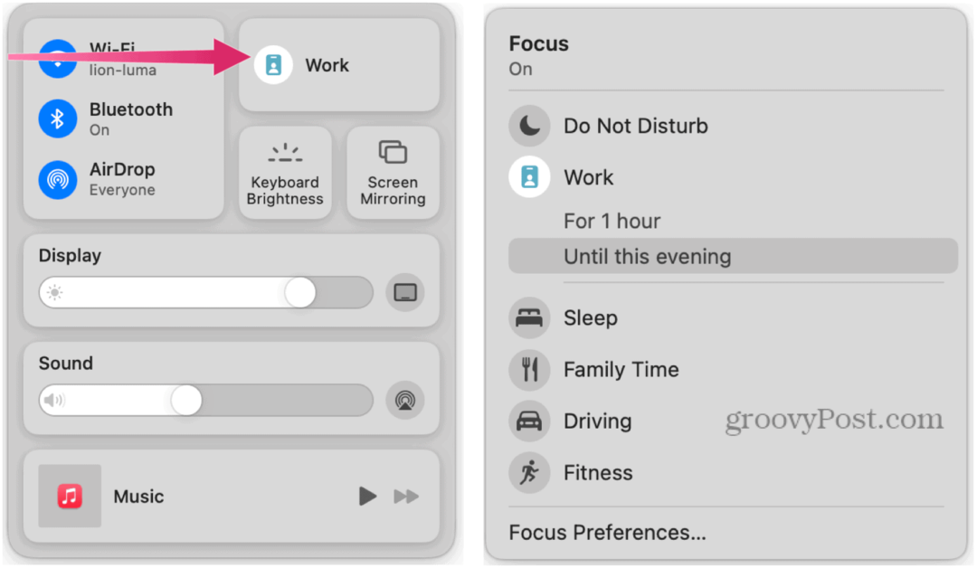 Daha İyi Konsantrasyon için Mac'te Apple Focus Nasıl Kullanılır
