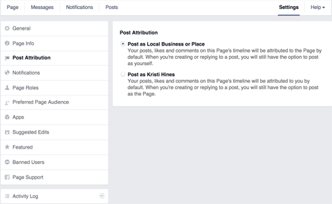 facebook sayfası gönderisi ilişkilendirme ayarları