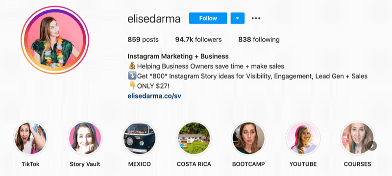 Elise Darma Instagram profili