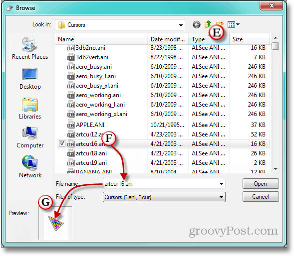 Windows 'Donuk, Sıkıcı İşaretçiler Nasıl Değiştirilir