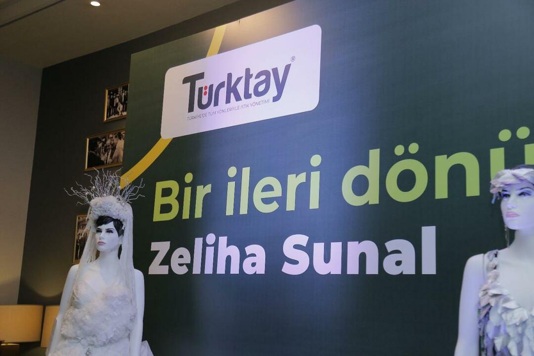 Zeliha Sunal, atık malzemelerden yaptığı gelinlikle hayran bıraktı!