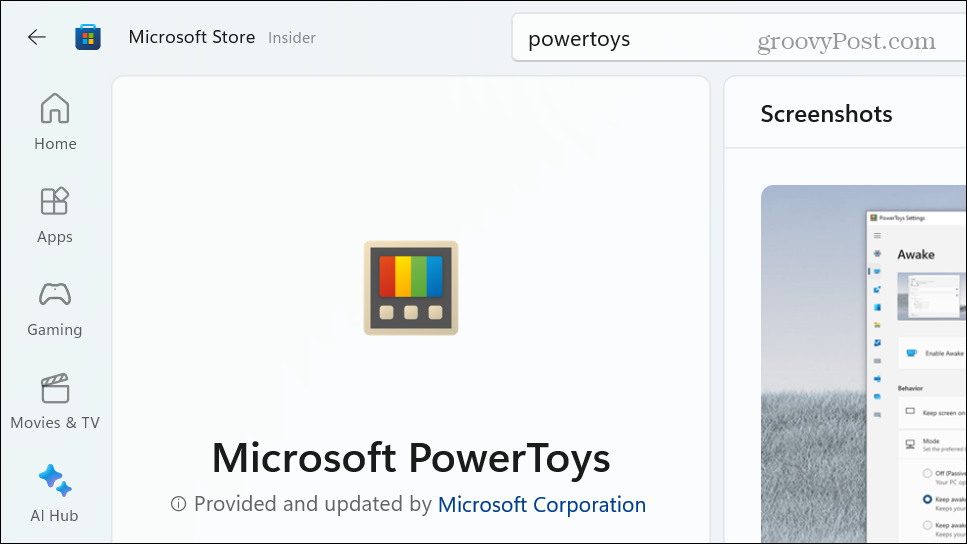 powertoys microsoft mağazası