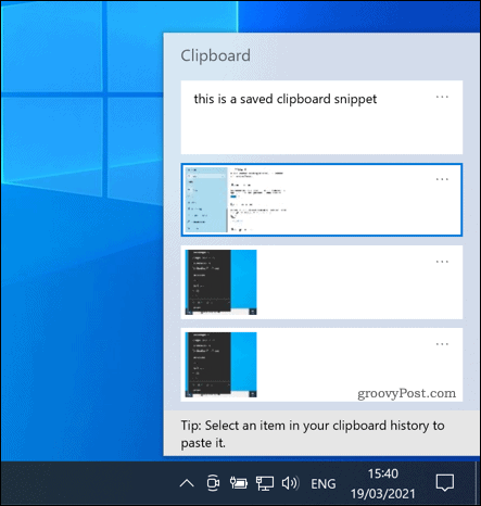 Windows 10 Pano paneli