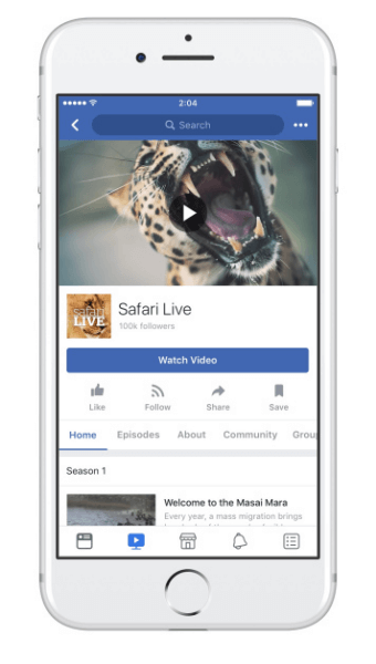 Facebook Show Pages, İzleme sekmesi için yeni bölümler oluşturmayı ve yayınlamayı sorunsuz hale getirir.